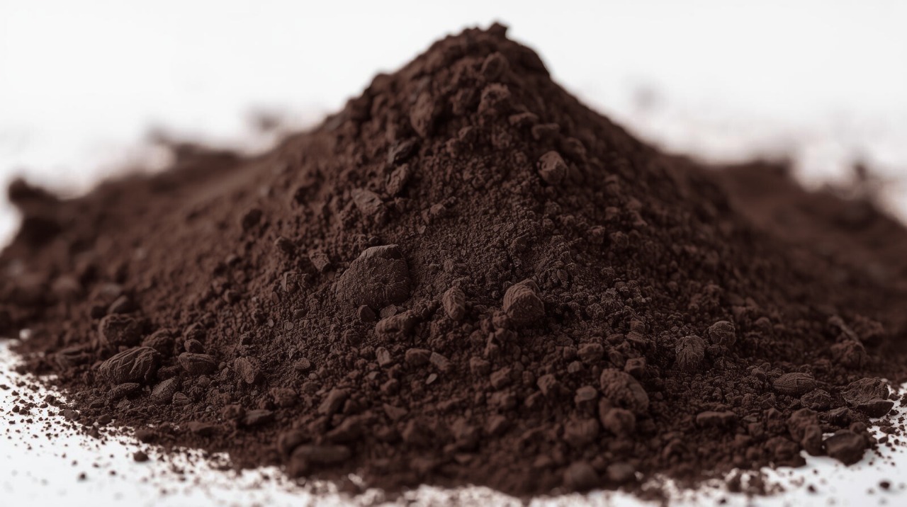 Dark cocoa powder in various shades
